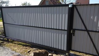 Купить сваи для ворот в Кунгур. Заказать ворота на сваях под ключ от 21908 руб